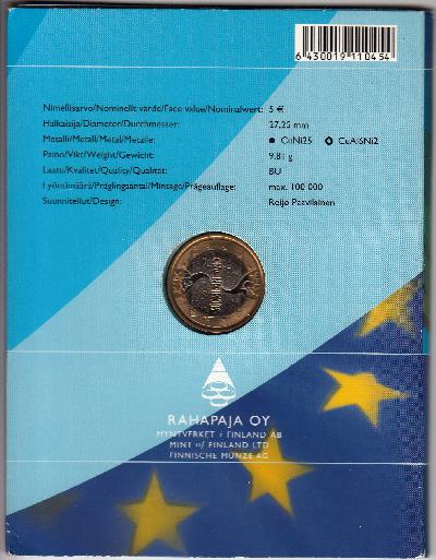 Beschrijving: 5 Euro EU PRECIDENCY PACKACE